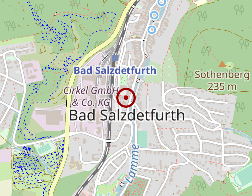 Karte: Arbeiter-Samariter-Bund LV Niedersachsen KV Hildesheim/Hameln-Pyrmont Tagespflege Bad Salzdetfurth