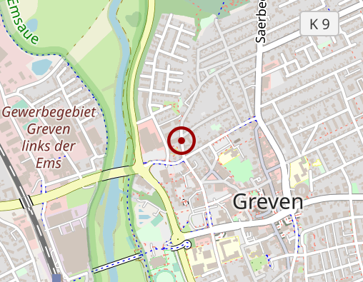 Karte: Familien unterstützender Dienst (FuD) für Lengerich, Lienen, Ladbergen - Kontakt bitte über das Büro in Greven