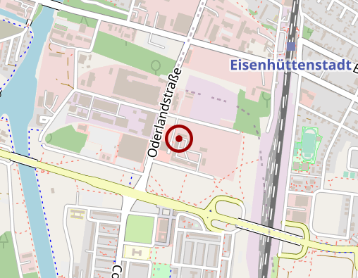 Karte: AWO Kreisverband Eisenhüttenstadt e.V. Geschäftsstelle Ambulant Betreutes Wohnen