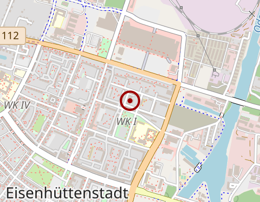 Karte: Volkssolidarität Brandenburg e. V., Verbandsbereich Oderland, Sozialstation Eisenhüttenstadt