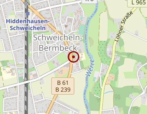 Karte: Klinik für Kinder- u. Jugendpschiatrie u. Psychotherapie