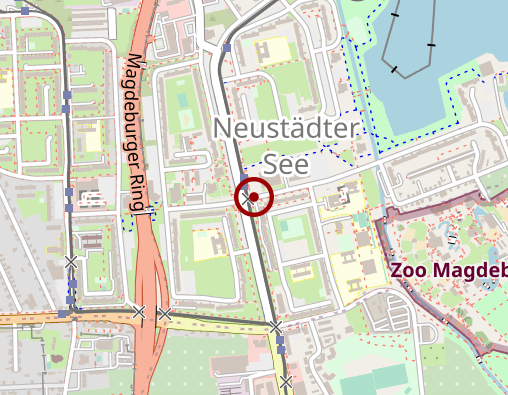 Karte: Vitanas Ambulant GmbH Magdeburg