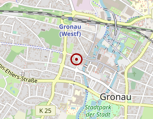 Karte: Caritas Pflege & Gesundheit, mobile Pflege Gronau