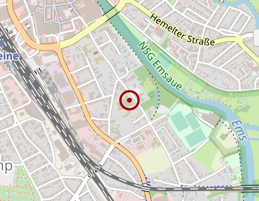 Karte: LWL-Klinik Lengerich Standort Rheine