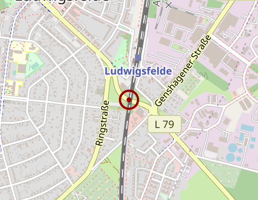 Karte: gemeinnützige ProCurand Ambulante Pflege GmbH  ProCurand Ambulante Pflege Ludwigsfelde