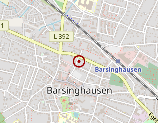 Karte: Suchtberatung Barsinghausen und Umgebung