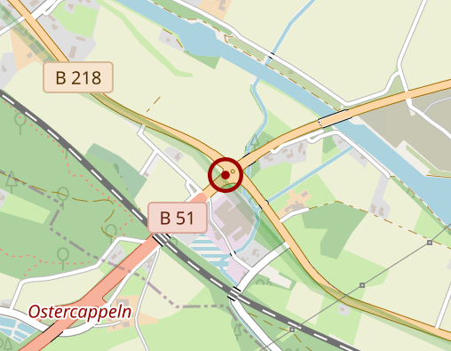 Karte: Sozialstation Wittlager Land Bohmte-Ostercappeln