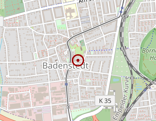 Karte: Pflegeheim Badenstedt Dietrich-Kuhlmann-Haus Träger: Diakonisches Werk Hannover gGmbH