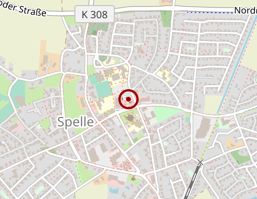 Karte: Krankengymnastik- u. Massagepraxis Spelle