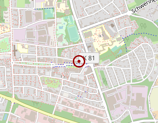 Karte: Pflegedienst Courage GmbH