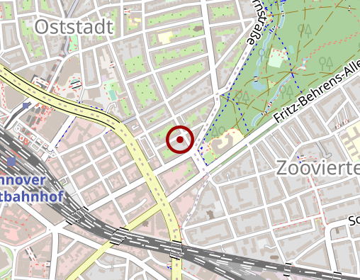 Karte: Praxis Klinik für Anästhesiologie Schmerztherapie u. Akupunktur