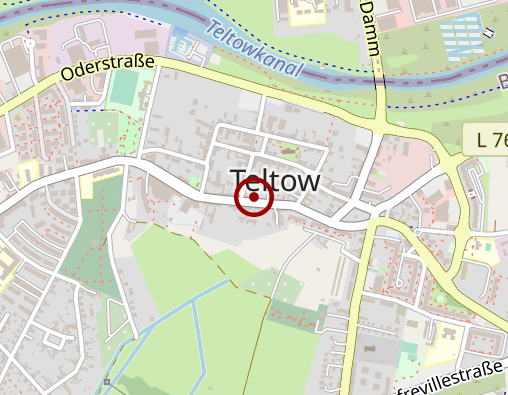 Karte: Volkssolidarität Landesverband Brandenburg e. V. Verbandsbereich Mittelmark -Ambulanter Pflegedienst Teltow