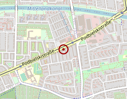 Karte: Diakoniestation Nordost