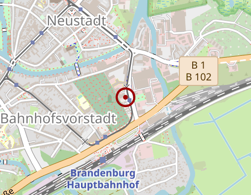 Karte: Sozialstation Brandenburg