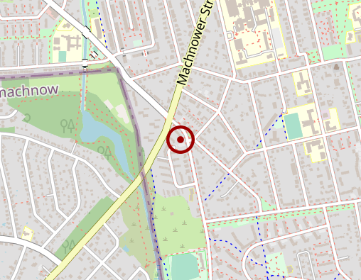 Karte: Hoffnungstaler Anstalten "Haltestelle Diakonie Bernau"