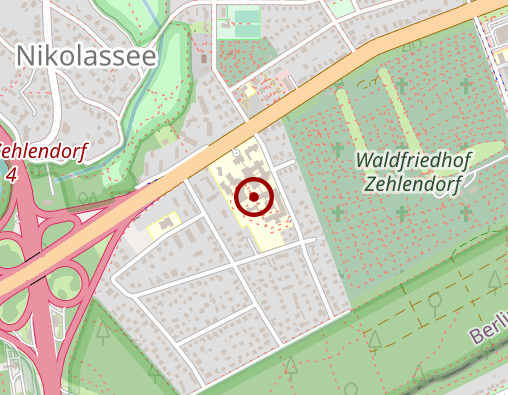 Karte: Kliniken im Theodor-Wenzel-Werk