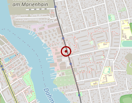 Karte: Arbeiter-Samariter-Bund Wasserrettungsdienst Spree