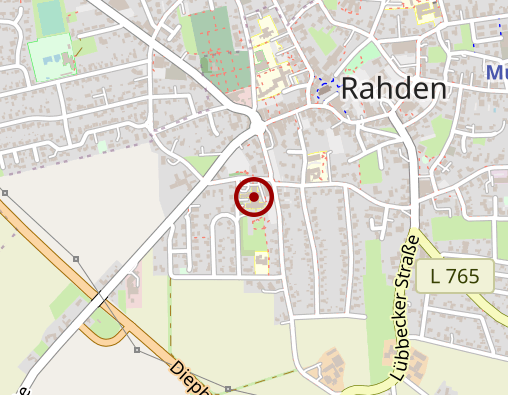 Karte: Krankenhaus Lübbecke-Rahden, Betriebsstelle Rahden