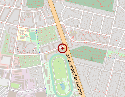 Karte: Rosenhof Berlin-Mariendorf Seniorenwohnanlage Betriebsgesellschaft mbH Ambulante Pflege Haus C 1