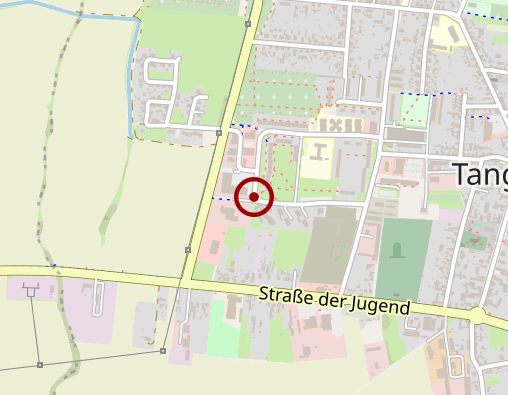 Karte: HUMANAS Pflege GmbH & Co. KG, Wohnpark Tangerhütte, Ambulanter Pflegedienst