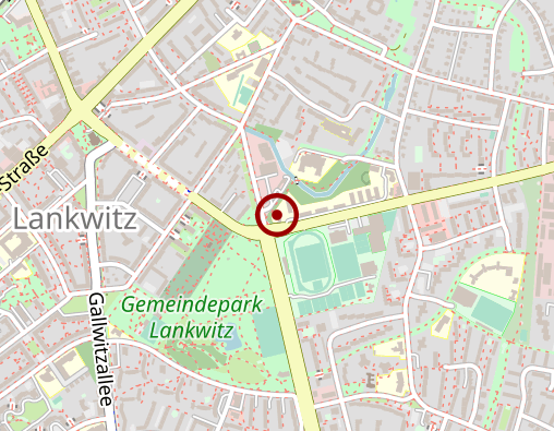 Karte: FSE Lankwitzer Werkstätten gGmbH Hauptwerkstatt und Verwaltung