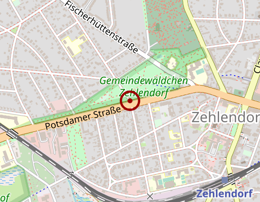 Karte: Diakonie Haltestelle Zehlendorf