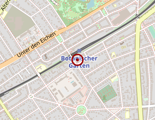 Karte: Vita Praxis für Physiotherapie am S-Bhf. Botanischer Garten