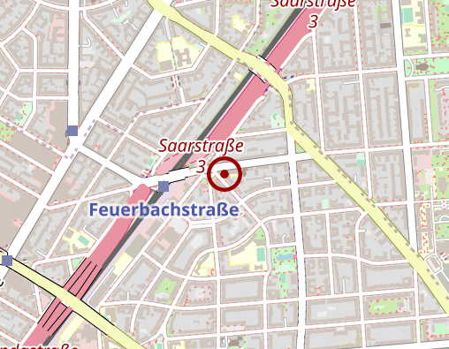 Karte: DOMICIL-Seniorenpflegeheim Feuerbachstraße GmbH