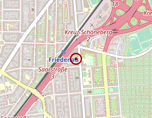 Karte: Schlüsselzentrale Steglitz - Zehlendorf