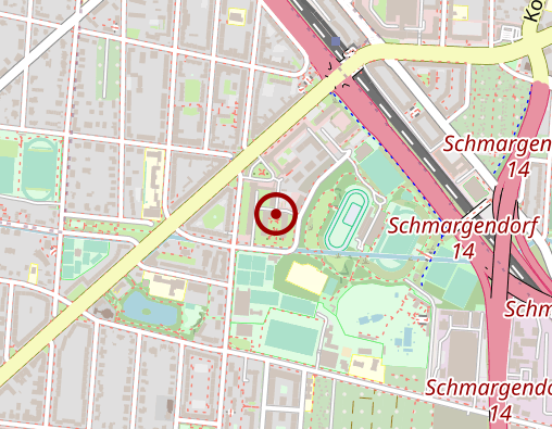 Karte: KWA Pflegedienst Stift im Hohenzollernpark