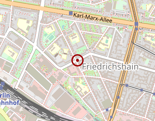 Karte: Johannisches Sozialwerk e. V. Sozialstation Berlin-Friedrichshain