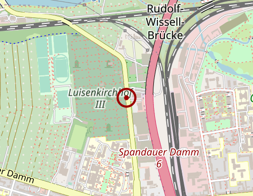 Karte: Kirchhofsverwaltung Luisengemeinde