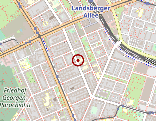 Karte: AWO Gemeinnützige Pflegegesellschaft mbH Sozialstation Pankow/Friedrichshain