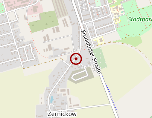 Karte: AWO Kreisverband Märkisch-Oderland e.V. AWO Wohnstätte für chronisch psychisch Kranke