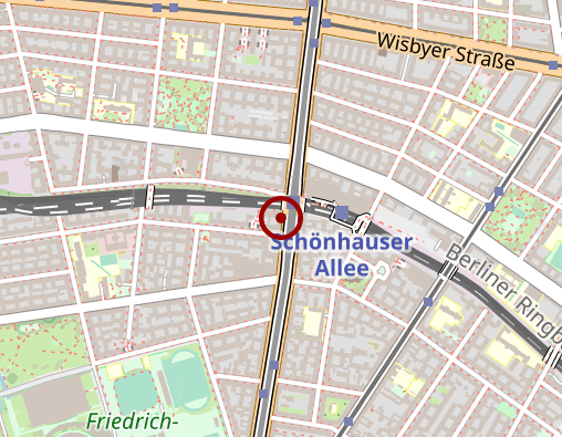 Karte: Physiotherapie Schönhauser 118 GmbH Physiotherapie