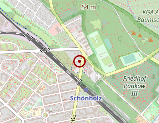 Karte: Schlüsseldienst Pankow Rosenthal