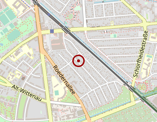 Karte: Schlüsselzentrale Reinickendorf Wittenau
