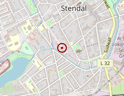 Karte: Salus gGmbH Tagesklinik für Kinder- und Jugendpsychiatrie, Psychosomatik und Psychotherapie Stendal