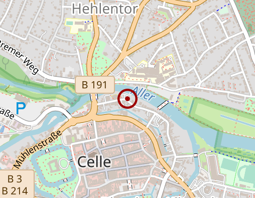 Karte: Kinder- und Jugendkrankenhaus AUF DER BULT, Tagesklinik und Ambulanz Celle