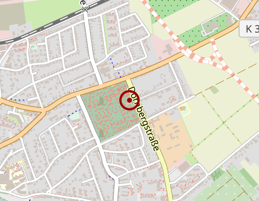 Karte: Rosenfrieden auf dem Stadtfriedhof