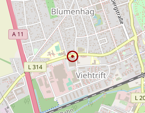 Karte: Staatliches Schulamt Eberswalde und Schulpsychologische Beratungsstelle Bernau