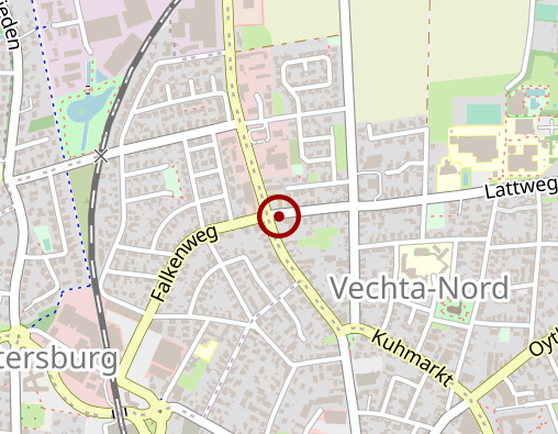 Karte: Offizialatsbezirk Oldenb.und Regionalgeschäftsst. Nord/Ost