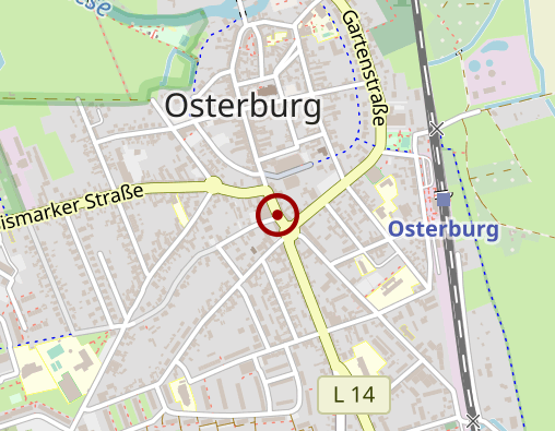 Karte: Lebenshilfe Osterburg gGmbH Intensiv Betreutes Wohnen