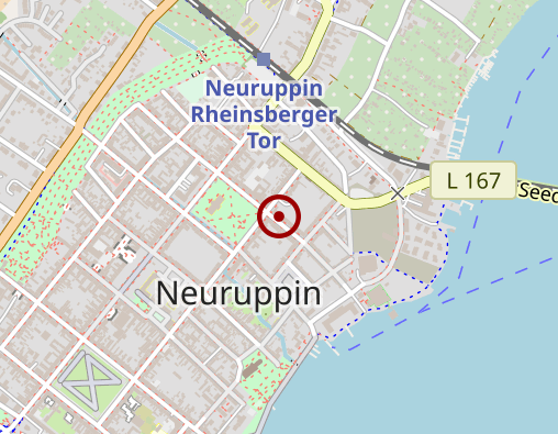 Karte: Schwester Agnes GmbH Einrichtung Neuruppin