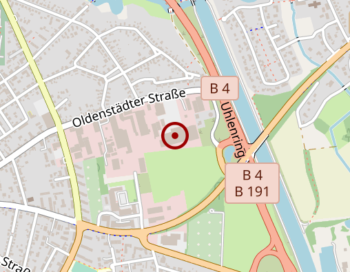 Karte: OBI Bau- und Heimwerkermärkte GmbH & Co. KG, Systemzentrale