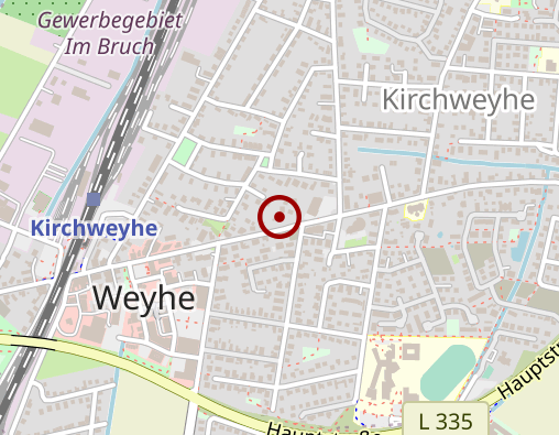 Karte: Sozialstation der Gemeinde Weyhe