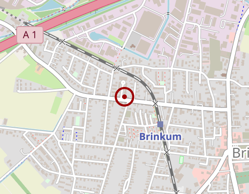 Karte: Weser Pflegedienst Stuhr