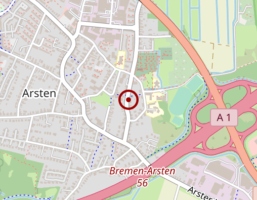 Karte: Arster Bestattungsinstitut GE-BE-IN GmbH