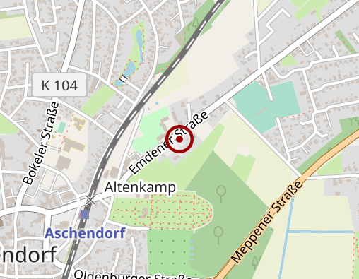 Karte: Baugenossenschaft Aschendorf-Hümmling eG