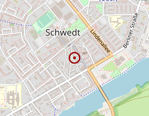 Karte: Volkssolidarität Landesverband Brandenburg e. V. Verbandsbereich Oberhavel-Uckermark Sozialstation Schwedt